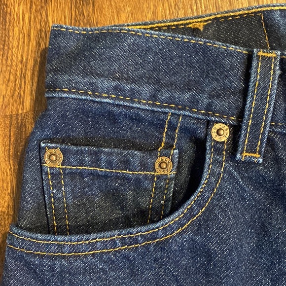 Vintage Levi 550 Relaxed Fit Tapered Leg High Waisted Dark Wash Mom Jeans-28X28 - Picture 3 of 16